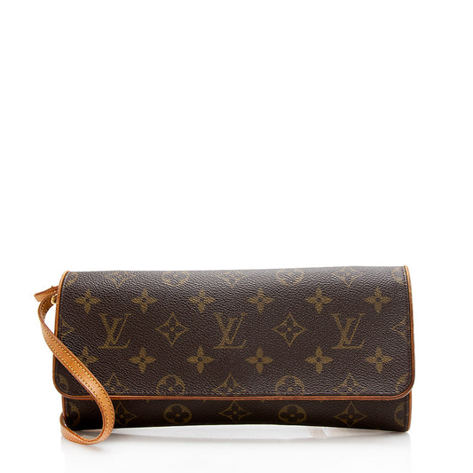 Louis Vuitton Vintage Monogram Canvas Pochette Twin GM Shoulder Bag (SHF-iI4YGp)