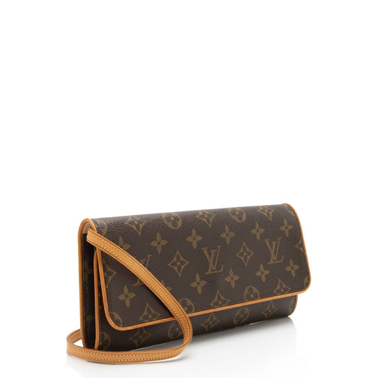 Louis Vuitton Vintage Monogram Canvas Pochette Twin GM Shoulder Bag (SHF-uihtFd)