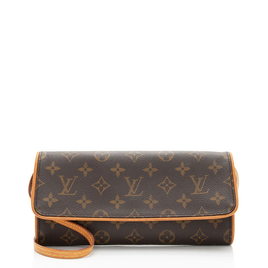Louis Vuitton Vintage Monogram Canvas Pochette Twin GM Shoulder Bag (SHF-AYcIXV)