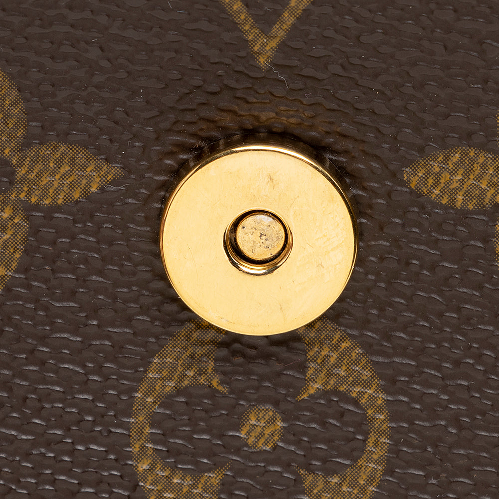 Louis Vuitton Vintage Monogram Canvas Pochette Twin PM Shoulder Bag (SHF-19641)