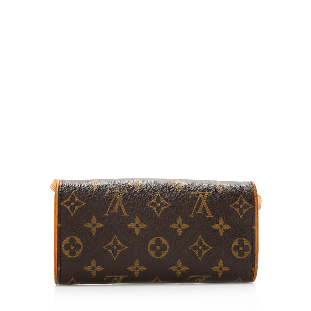 Louis Vuitton Vintage Monogram Canvas Pochette Twin PM Shoulder Bag -  (SHF-20112)