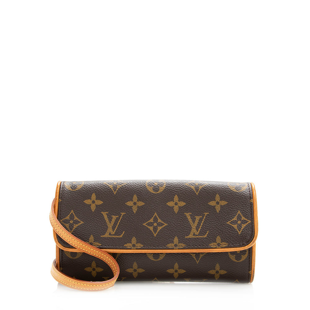 Louis Vuitton Vintage Monogram Canvas Pochette Twin PM Shoulder Bag -  (SHF-20112)