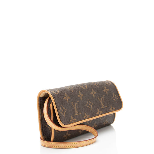 Louis Vuitton Vintage Monogram Canvas Pochette Twin PM Shoulder Bag (SHF-jZxfJj)