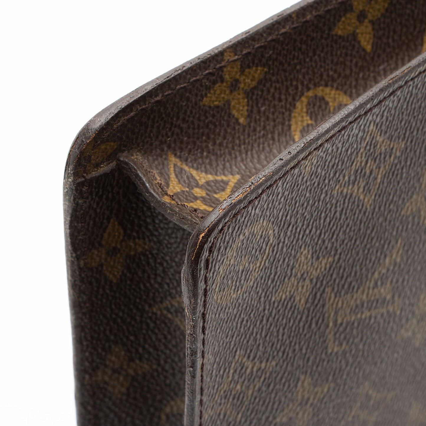 Louis Vuitton Vintage Monogram Canvas Porte Documents Senateur Clutch