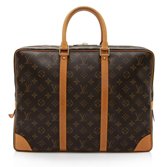 Louis Vuitton Vintage Monogram Canvas Porte Documents Voyage Bag (SHF-ly8Fg2)