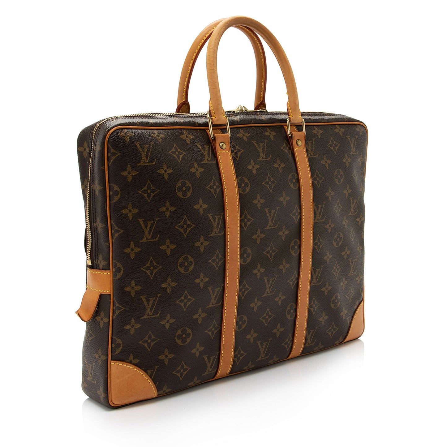 Louis Vuitton Vintage Monogram Canvas Porte Documents Voyage Bag (SHF-ly8Fg2)