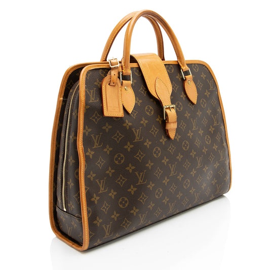 Louis Vuitton Vintage Monogram Canvas Rivoli Briefcase (SHF-KiNOlo)