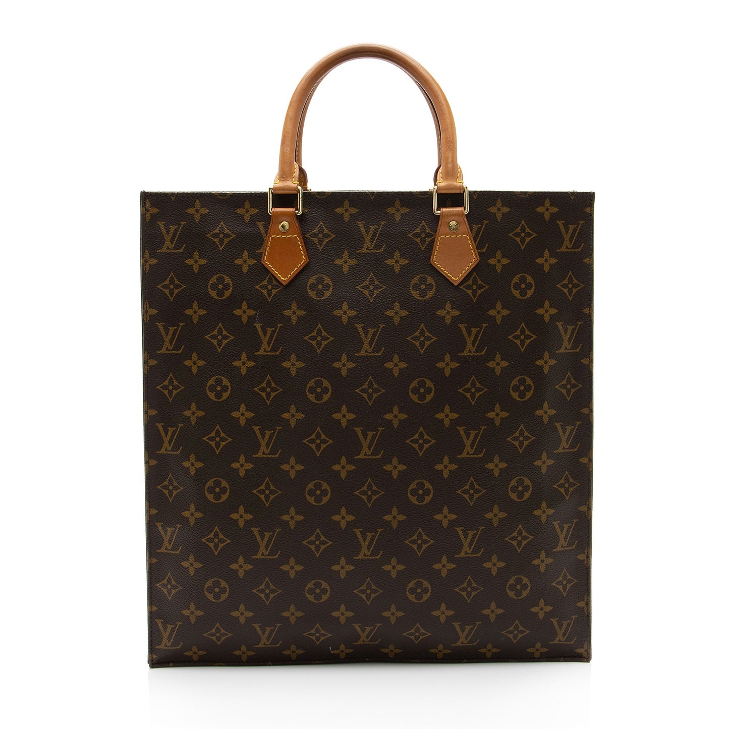 Louis Vuitton Vintage Monogram Canvas Sac Plat Tote (SHF-J82trl)