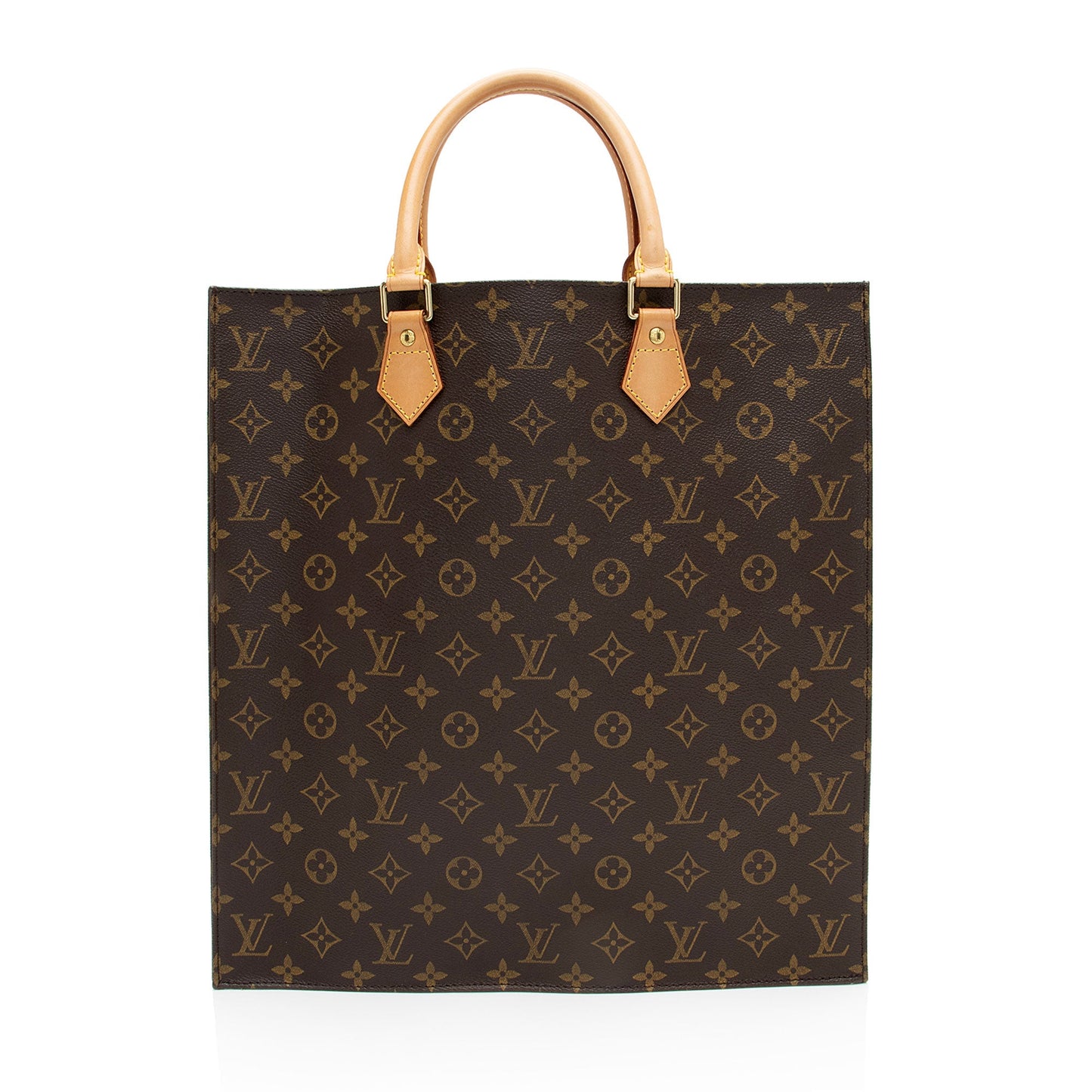Louis Vuitton Vintage Monogram Canvas Sac Plat Tote (SHF-0nVnbL)