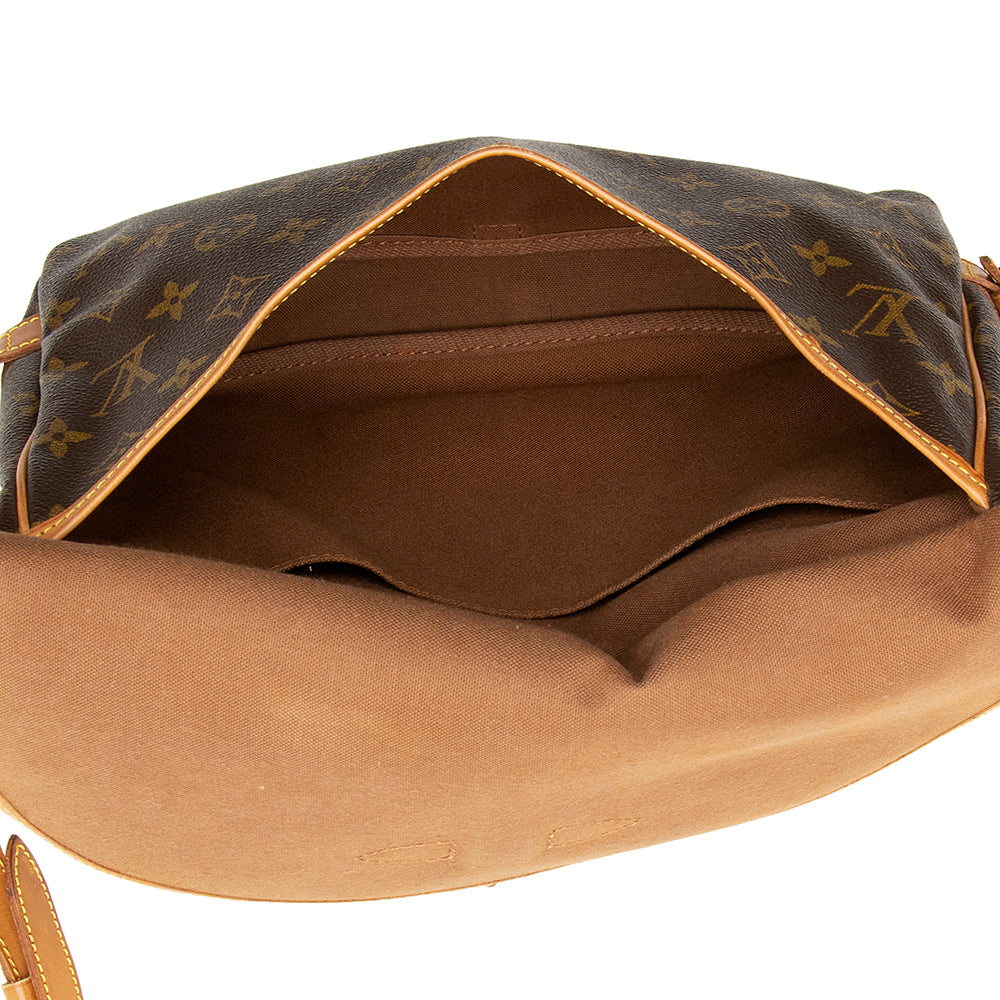 Louis Vuitton Vintage Monogram Canvas Saumur 30 Messenger Bag (SHF-19484)