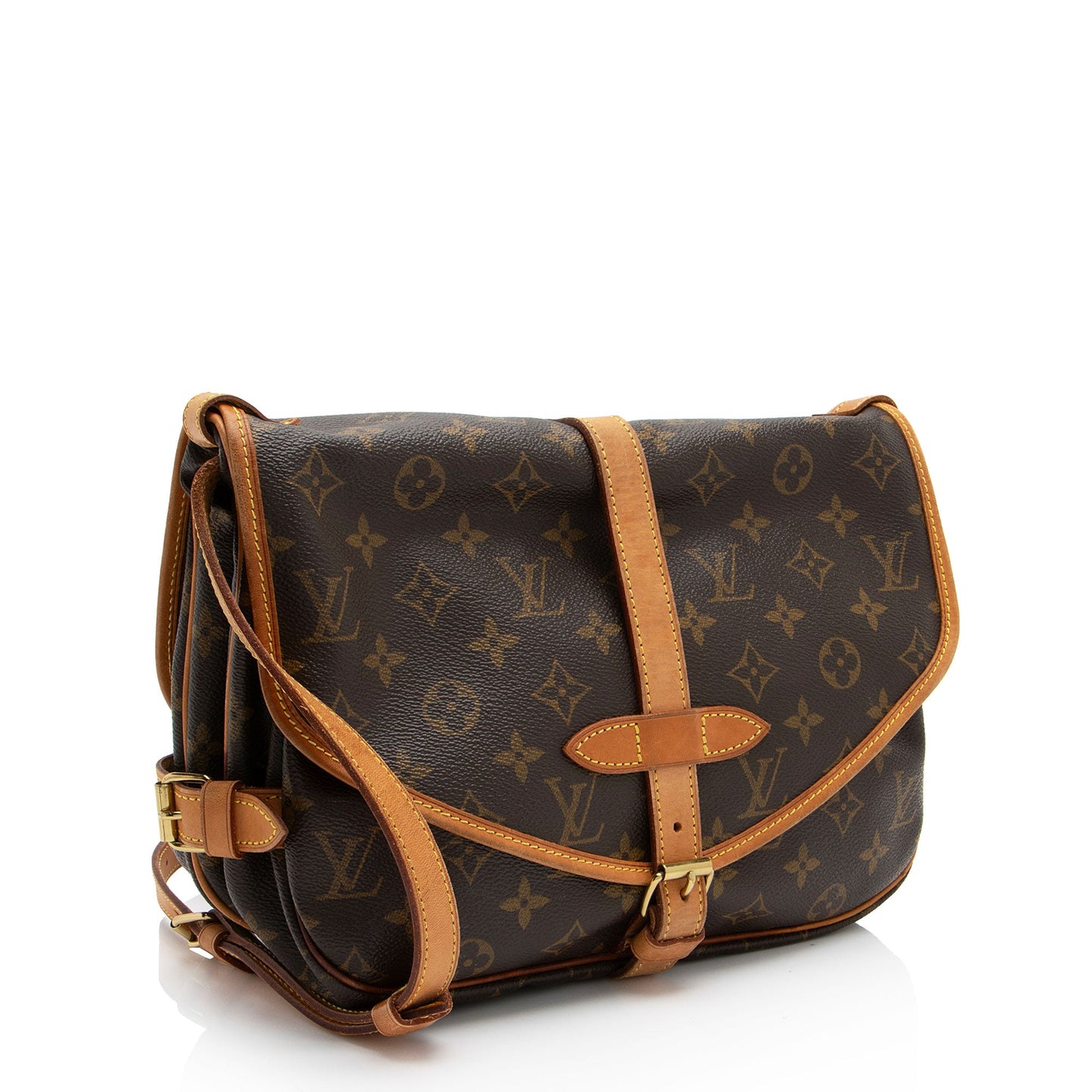 Louis Vuitton Vintage Monogram Canvas Saumur 30 Messenger (SHF-jWAQc2)