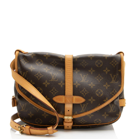 Louis Vuitton Vintage Monogram Canvas Saumur 30 Messenger (SHF-tbHDSP)