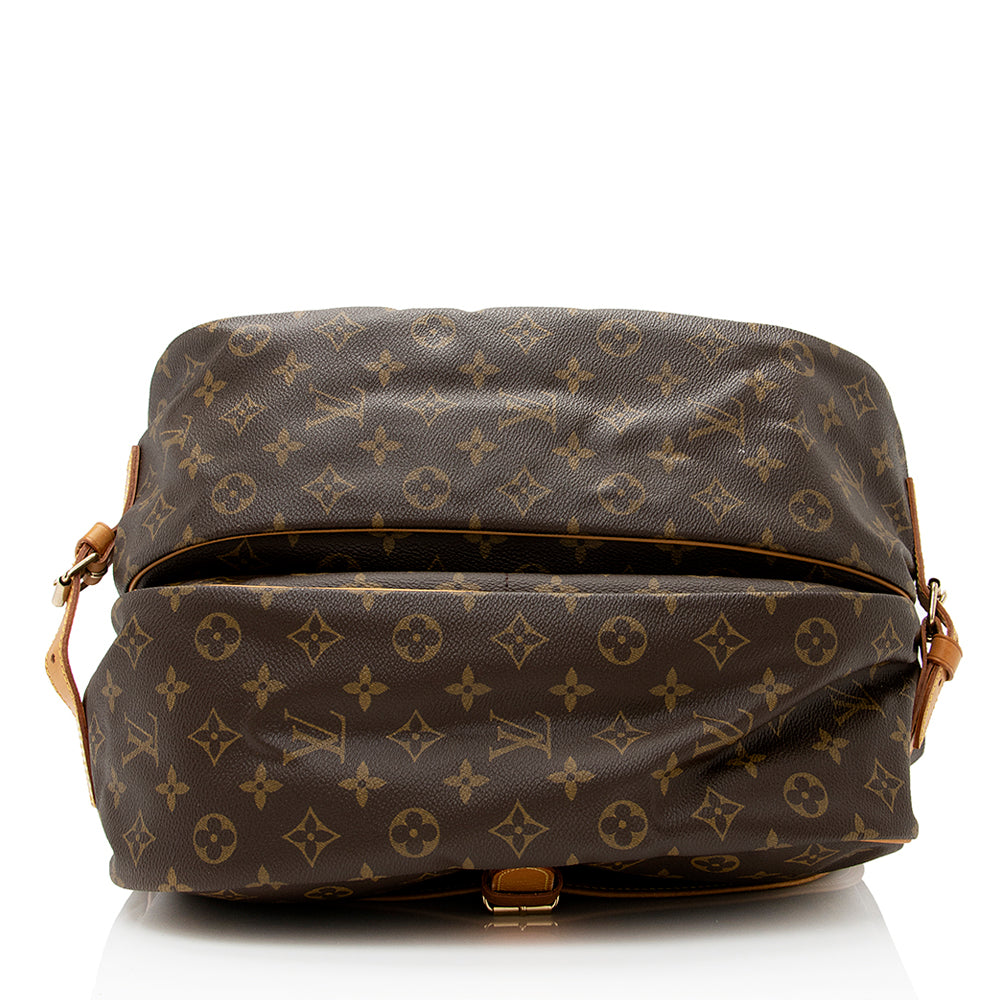 Louis Vuitton Vintage Monogram Canvas Saumur 35 Messenger Bag (SHF-20845)