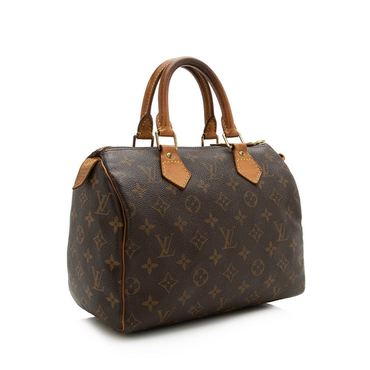 Louis Vuitton Vintage Monogram Canvas Speedy 25 Satchel (SHF-22415)