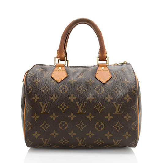 Louis Vuitton Vintage Monogram Canvas Speedy 25 Satchel (SHF-akvPc8)