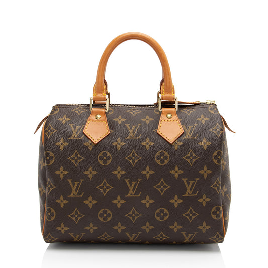 Louis Vuitton Vintage Monogram Canvas Speedy 25 Satchel (SHF-vnaAGt)
