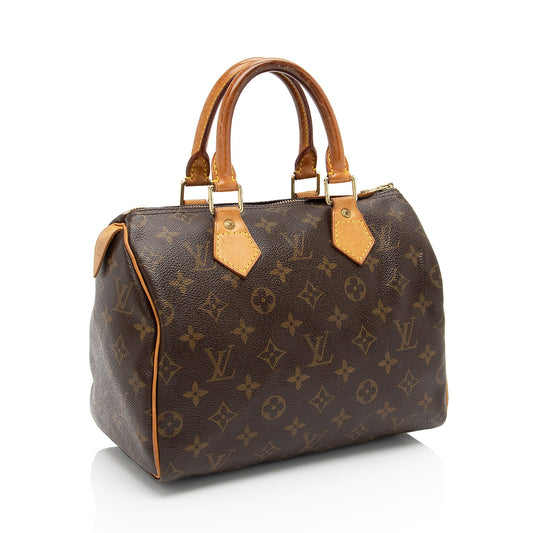 Louis Vuitton Vintage Monogram Canvas Speedy 25 Satchel (SHF-GB815h)