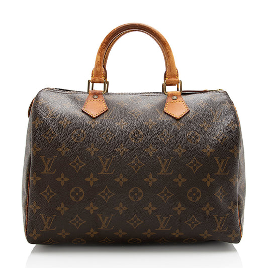 Louis Vuitton Vintage Monogram Canvas Speedy 30 Satchel -  (SHF-17455)