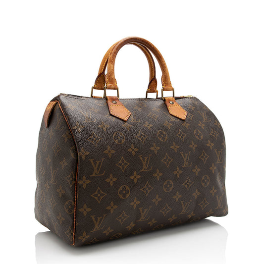 Louis Vuitton Vintage Monogram Canvas Speedy 30 Satchel -  (SHF-17455)