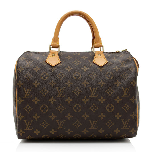 Louis Vuitton Vintage Monogram Canvas Speedy 30 Satchel -  (SHF-VUH7fs)