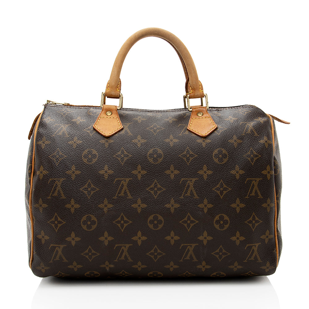 Louis Vuitton Vintage Monogram Canvas Speedy 30 Satchel -  (SHF-18381)
