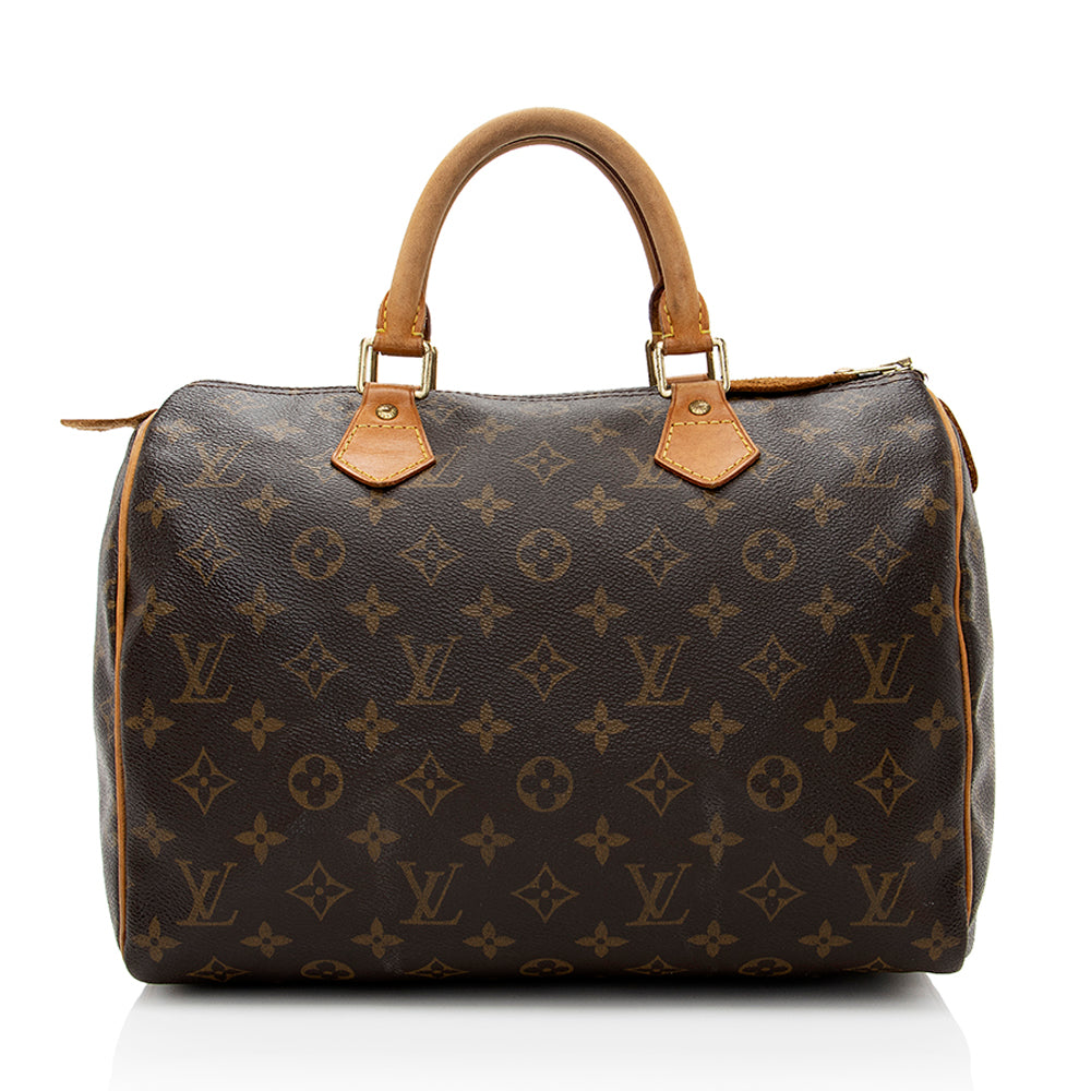 Louis Vuitton Vintage Monogram Canvas Speedy 30 Satchel -  (SHF-18381)