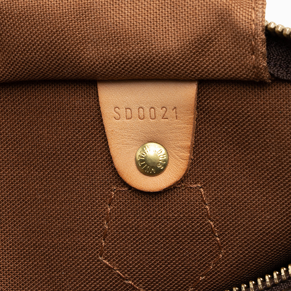 Louis Vuitton Vintage Monogram Canvas Speedy 30 Satchel (SHF-18386)