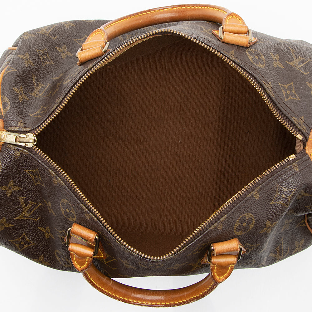 Louis Vuitton Vintage Monogram Canvas Speedy 30 Satchel (SHF-18388)