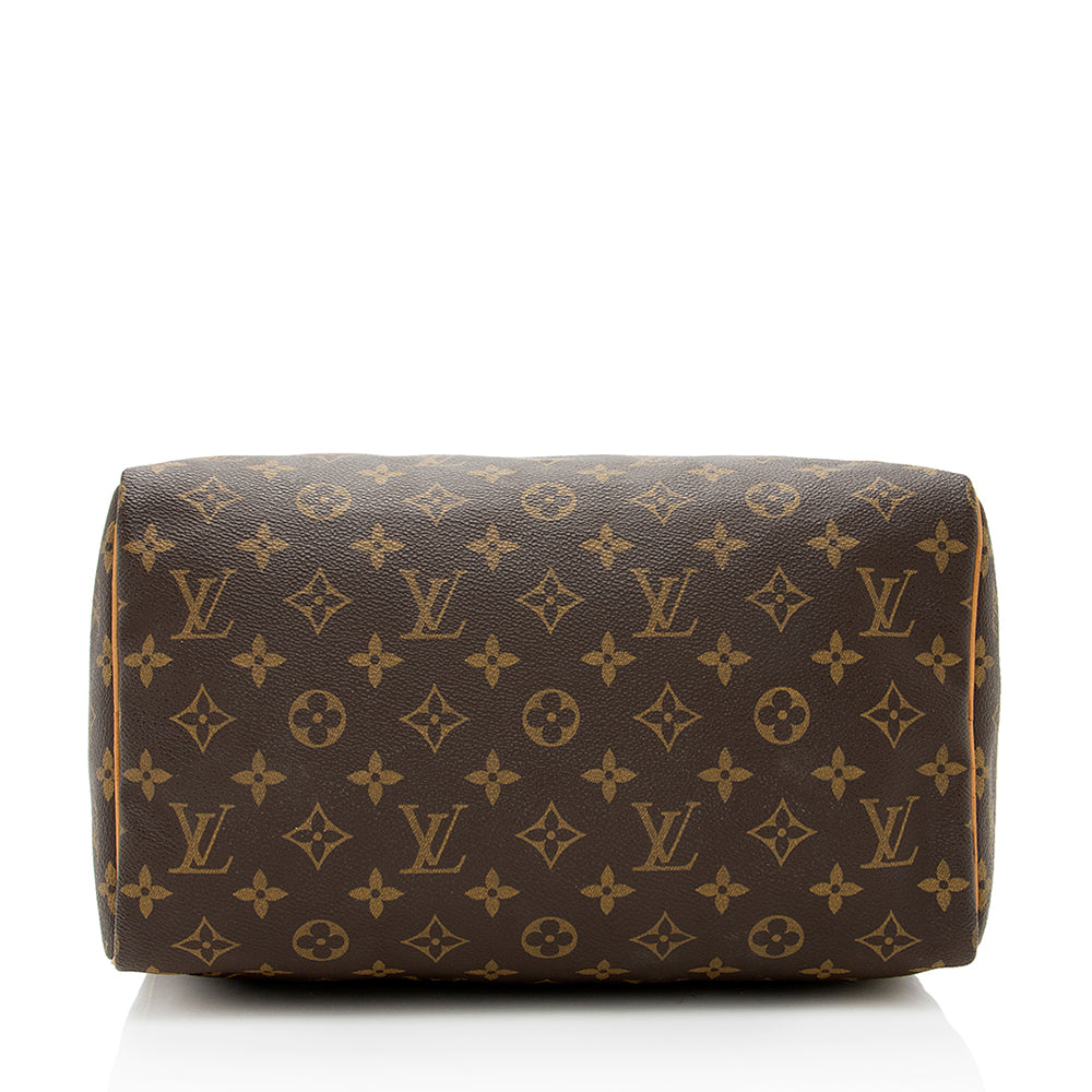 Louis Vuitton Vintage Monogram Canvas Speedy 30 Satchel (SHF-18582)