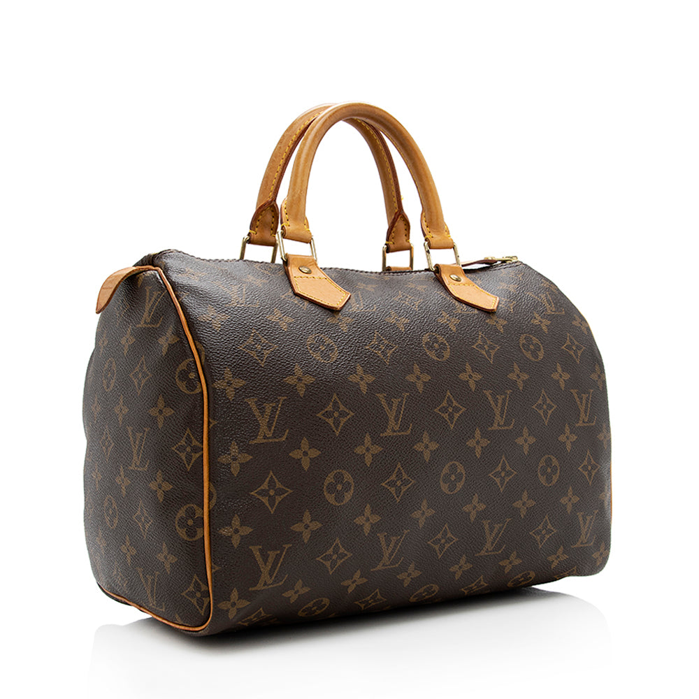 Louis Vuitton Vintage Monogram Canvas Speedy 30 Satchel -  (SHF-18796)