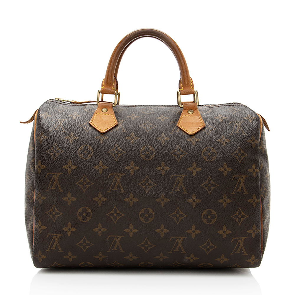 Louis Vuitton Vintage Monogram Canvas Speedy 30 Satchel -  (SHF-19334)