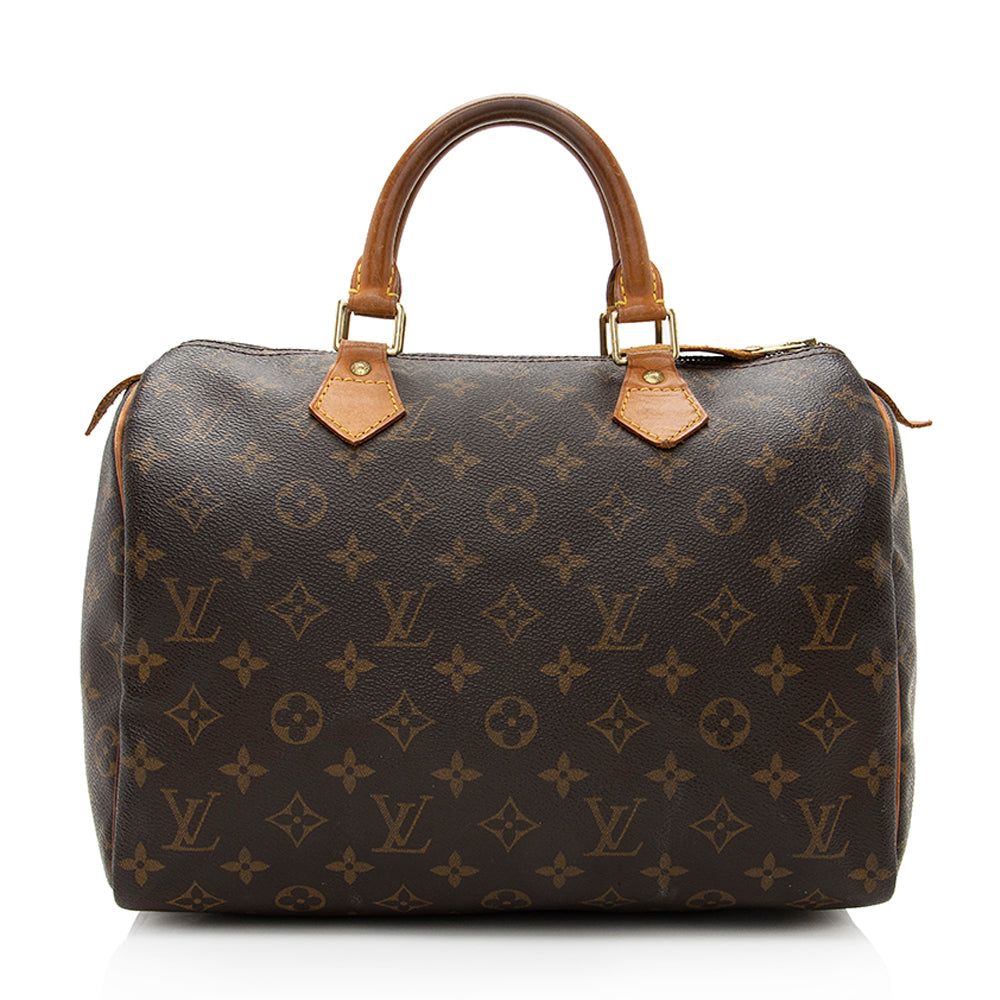 Louis Vuitton Vintage Monogram Canvas Speedy 30 Satchel -  (SHF-19334)