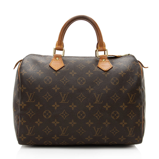 Louis Vuitton Vintage Monogram Canvas Speedy 30 Satchel -  (SHF-19334)