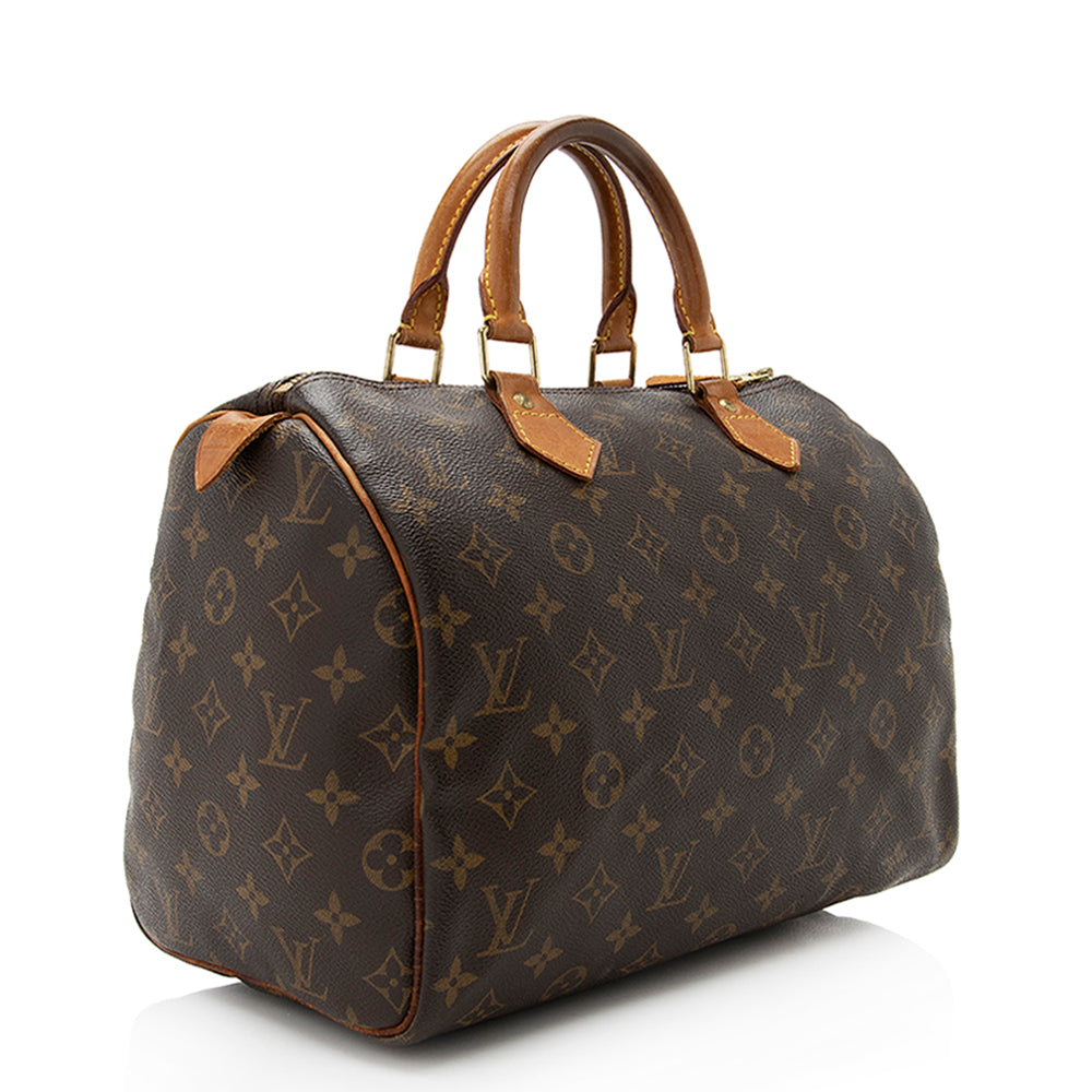 Louis Vuitton Vintage Monogram Canvas Speedy 30 Satchel -  (SHF-19334)