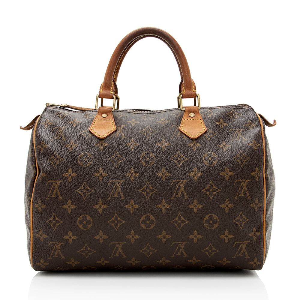 Louis Vuitton Vintage Monogram Canvas Speedy 30 Satchel -  (SHF-19138)