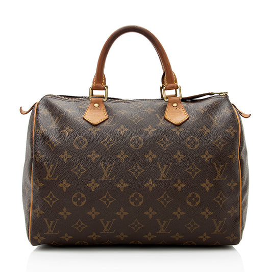 Louis Vuitton Vintage Monogram Canvas Speedy 30 Satchel -  (SHF-19138)