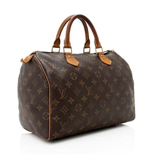 Louis Vuitton Vintage Monogram Canvas Speedy 30 Satchel -  (SHF-19138)