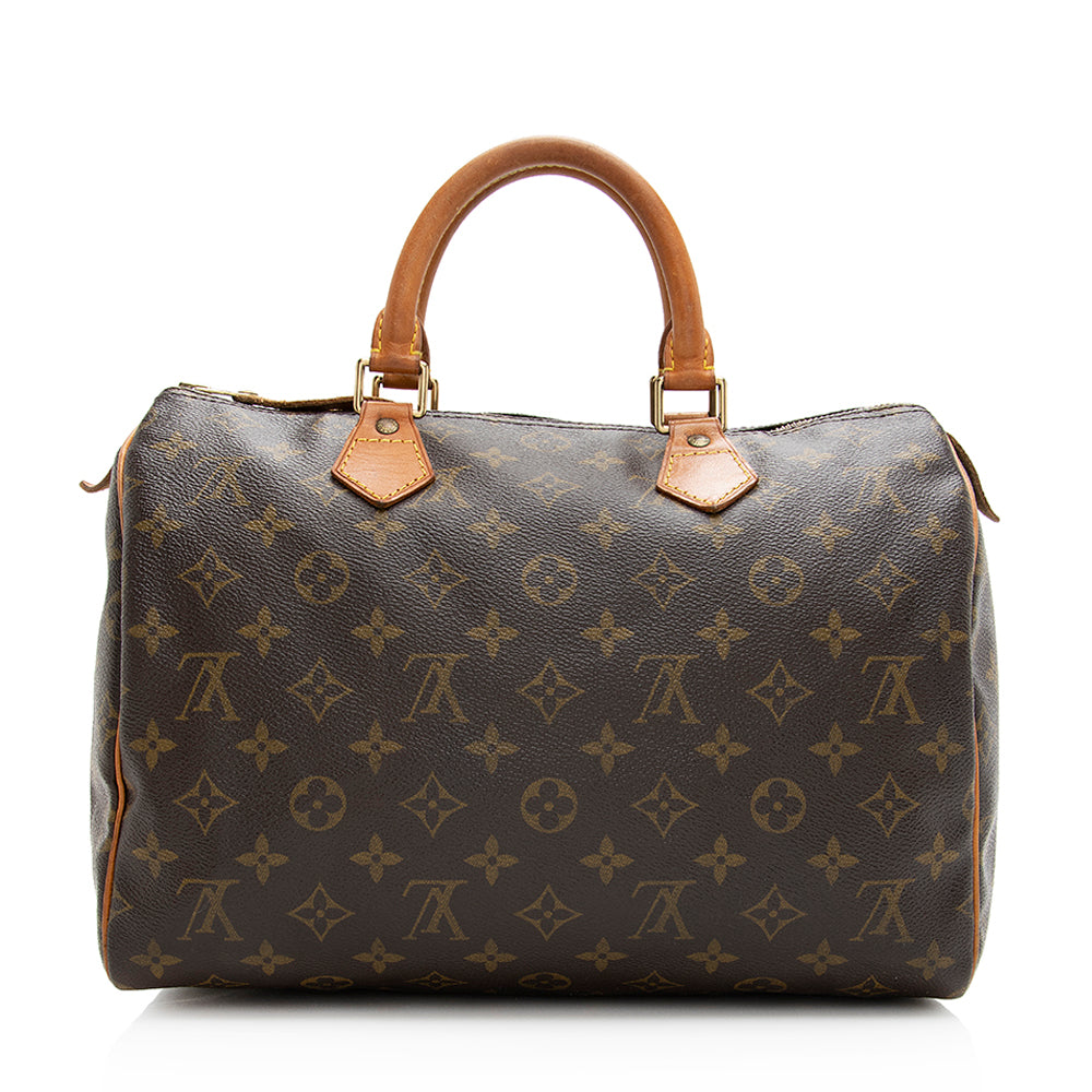 Louis Vuitton Vintage Monogram Canvas Speedy 30 Satchel -  (SHF-20194)