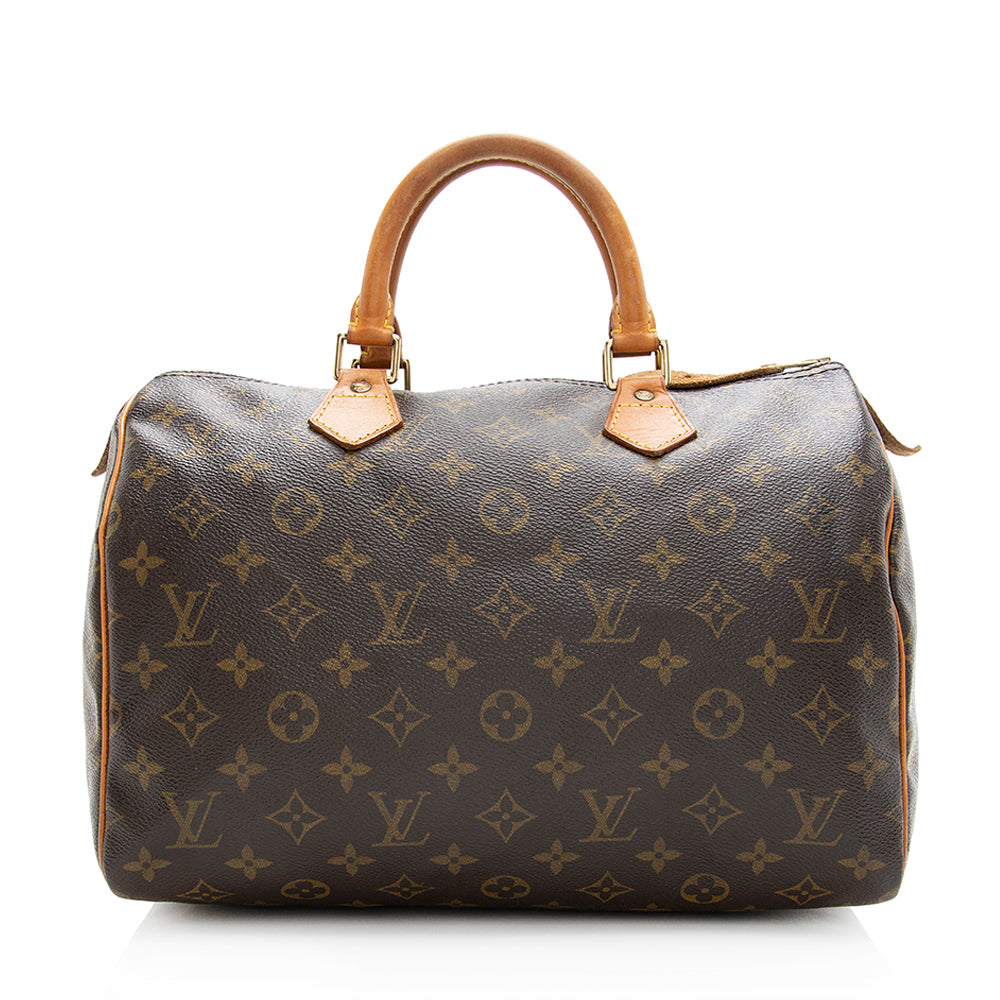 Louis Vuitton Vintage Monogram Canvas Speedy 30 Satchel -  (SHF-20194)