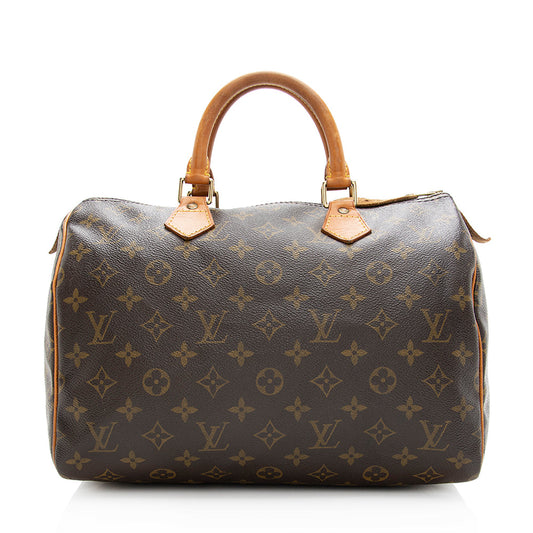 Louis Vuitton Vintage Monogram Canvas Speedy 30 Satchel -  (SHF-20194)