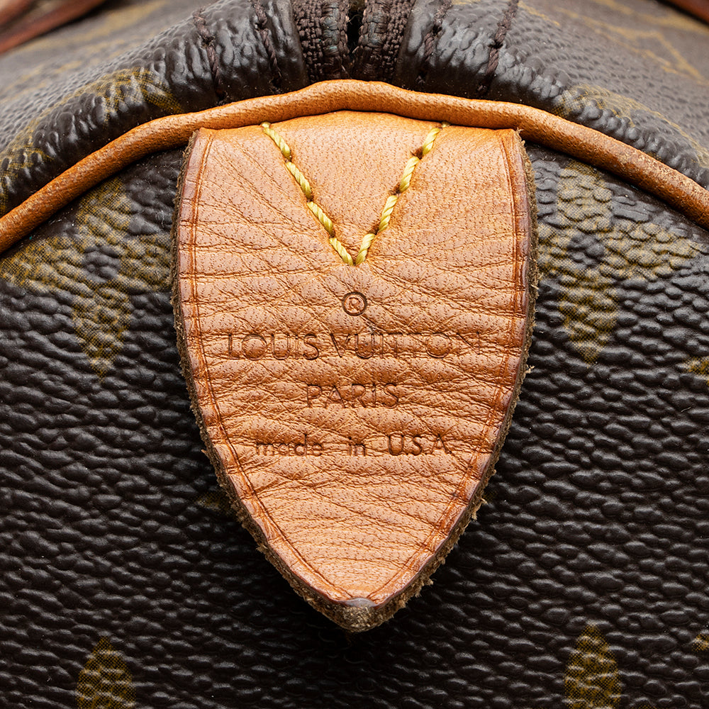 Louis Vuitton Vintage Monogram Canvas Speedy 30 Satchel -  (SHF-20194)