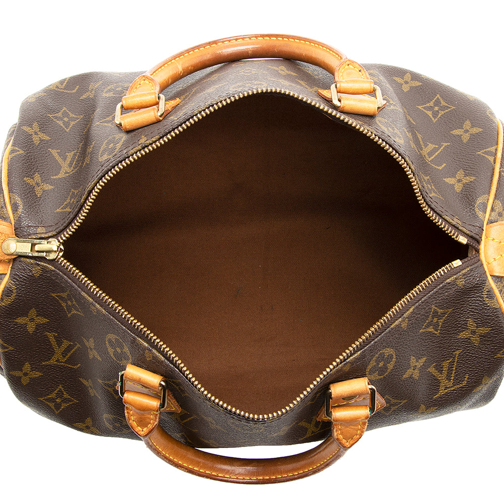 Louis Vuitton Vintage Monogram Canvas Speedy 30 Satchel -  (SHF-20332)