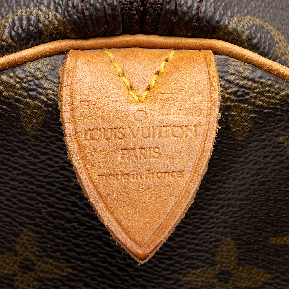 Louis Vuitton Vintage Monogram Canvas Speedy 30 Satchel -  (SHF-20332)