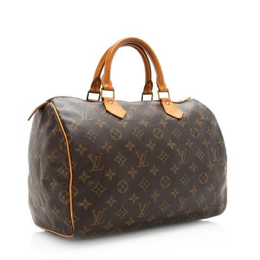 Louis Vuitton Vintage Monogram Canvas Speedy 30 Satchel -  (SHF-20332)