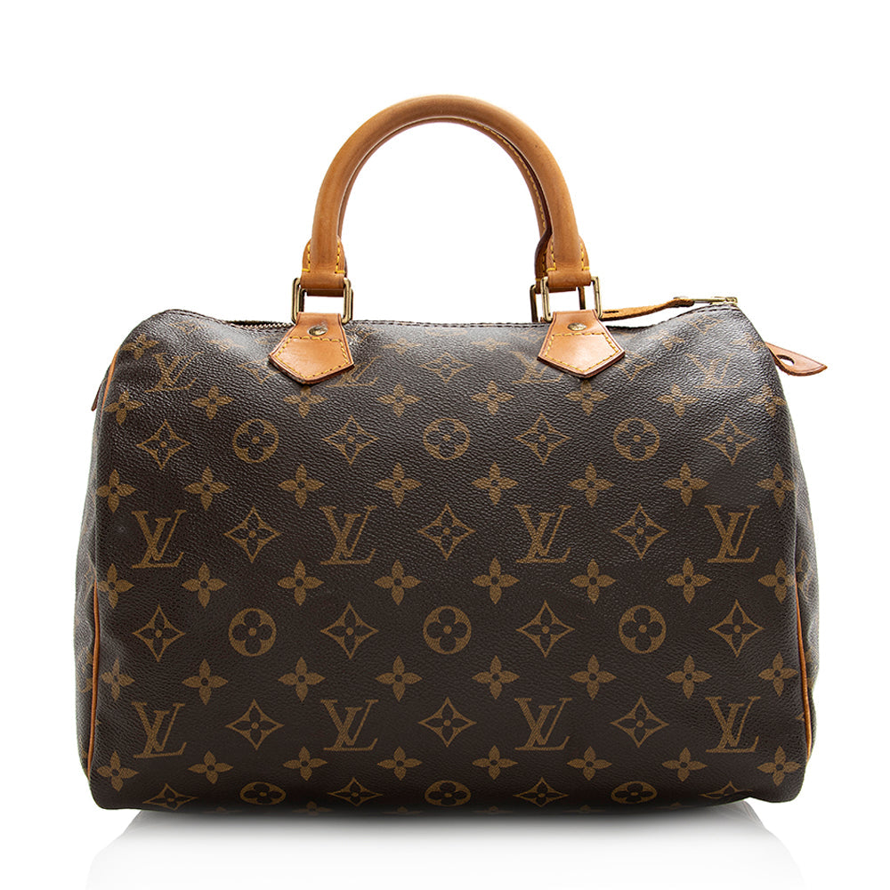 Louis Vuitton Vintage Monogram Canvas Speedy 30 Satchel (SHF-21508)
