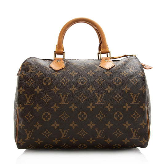 Louis Vuitton Vintage Monogram Canvas Speedy 30 Satchel (SHF-21508)