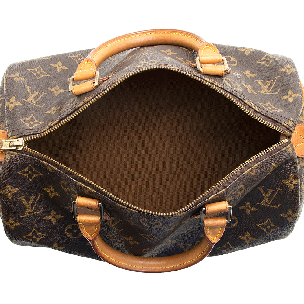 Louis Vuitton Vintage Monogram Canvas Speedy 30 Satchel (SHF-21508)