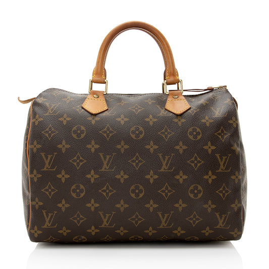Louis Vuitton Vintage Monogram Canvas Speedy 30 Satchel (SHF-22320)
