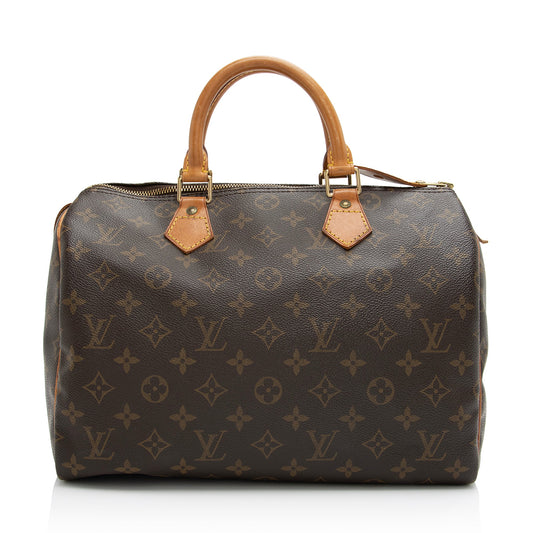 Louis Vuitton Vintage Monogram Canvas Speedy 30 Satchel (SHF-JYOyfJ)