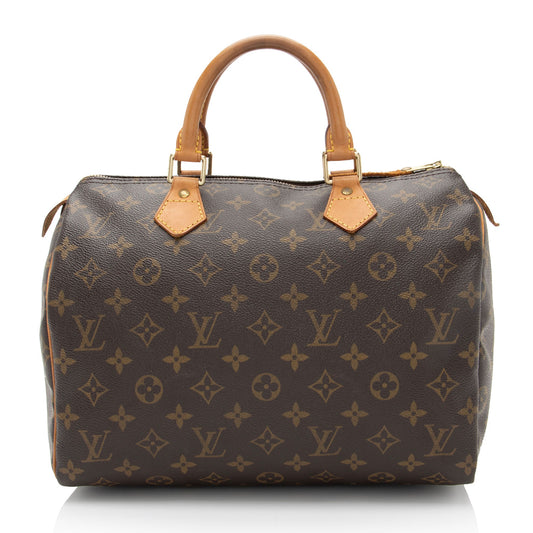 Louis Vuitton Vintage Monogram Canvas Speedy 30 Satchel (SHF-nvsklM)